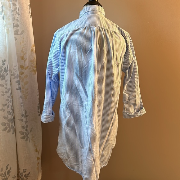 Women’s pin stripped blue pajamas Ralph Lauren size medium - Picture 4 of 6